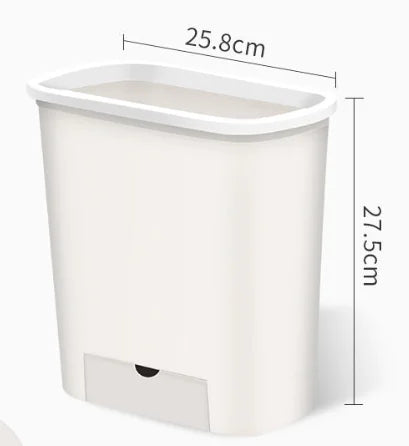 Wall-Mounted Kitchen Trash Can and Organizer Shelf Mimarta