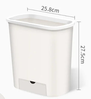 Wall-Mounted Kitchen Trash Can and Organizer Shelf Mimarta