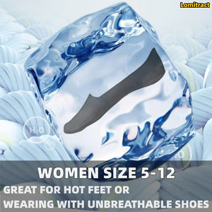 Lomitract Thin No Show Socks (Women 5-12), Made of Ice Silk Surface on the Surface & Cotton on the Bottom 6 Pairs - Value Pack 5-8 C-multicolor-6pairs Rieworkes