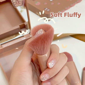 5PCS Soft Fluffy Makeup Brushes Set With Mirror - Rieworkes