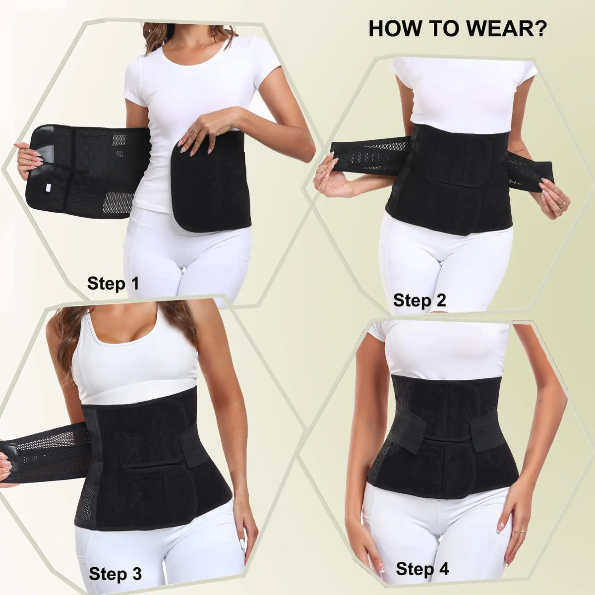 Postpartum Belly Band – Postpartum Belly Wrap, Abdominal Binder Post Surgery C-section Recovery Support Belt After Birth Brace, Slimming Girdles (Midnight Black, L) Midnight Black Rieworkes