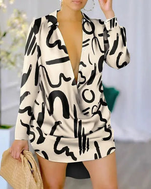 Fashion Autumn Shirt Dress Rieworkes