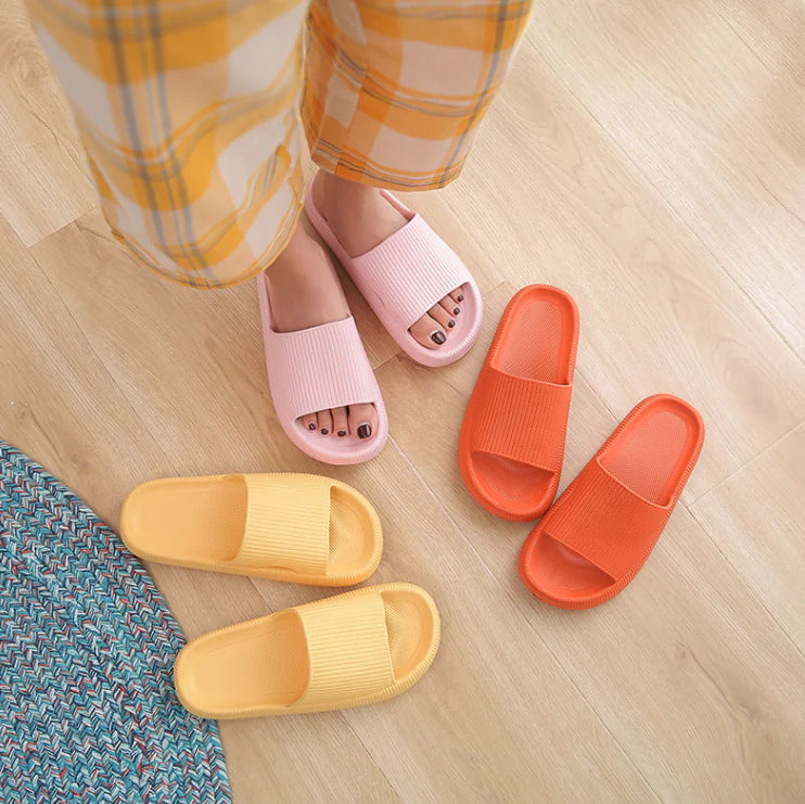 Cozy Pillow Slides Anti-Slip Sandals Ultra Soft Slippers Cloud Home Outdoor Shoe Rieworkes