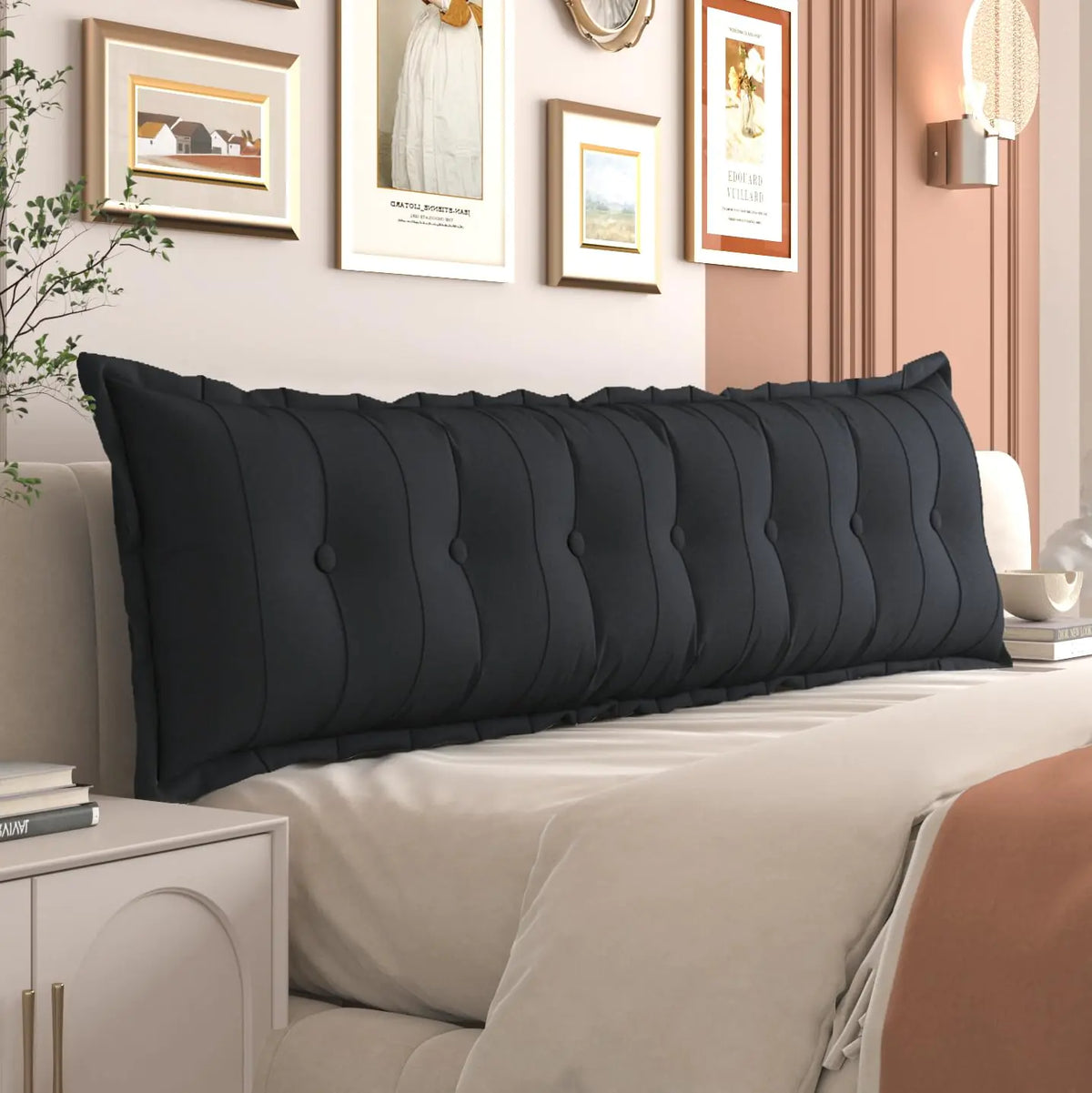 Daneey Large Headboard Pillow King Soft Daybed Pillows Bolster for Bed Back Pillow for Sitting in Bed Long Pillow for Bed Reading Pillow Adult Couch Sofa Backrest Removable Cover Mimarta
