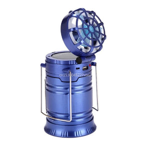 6 in 1 Portable Camping Solar Lantern With Fan - Rieworkes