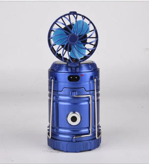 6 in 1 Portable Camping Solar Lantern With Fan - Rieworkes