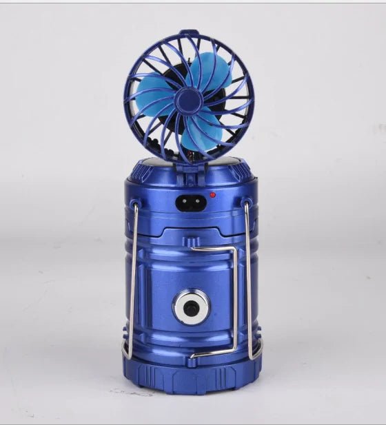 6 in 1 Portable Camping Solar Lantern With Fan - Rieworkes