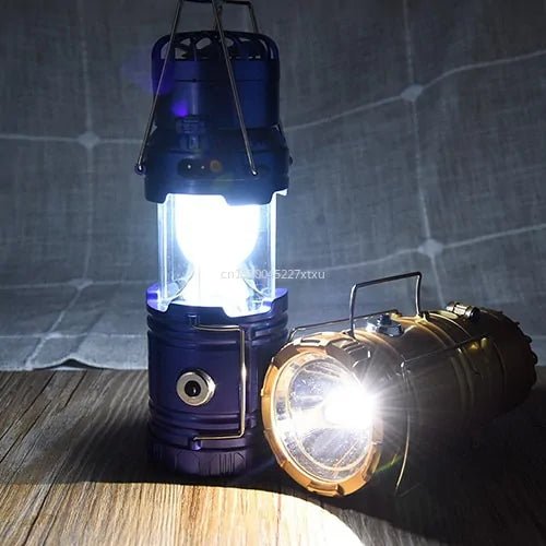 6 in 1 Portable Camping Solar Lantern With Fan - Rieworkes