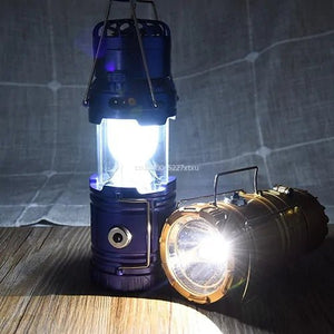 6 in 1 Portable Camping Solar Lantern With Fan - Rieworkes