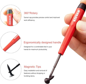 6 Piece Precision Screwdriver Tool Set Eyeglass Repair Computer Kit Magnetic Bit - Rieworkes
