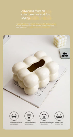 Modern Minimalist Cotton Candy Tissue Box Decor Mimarta