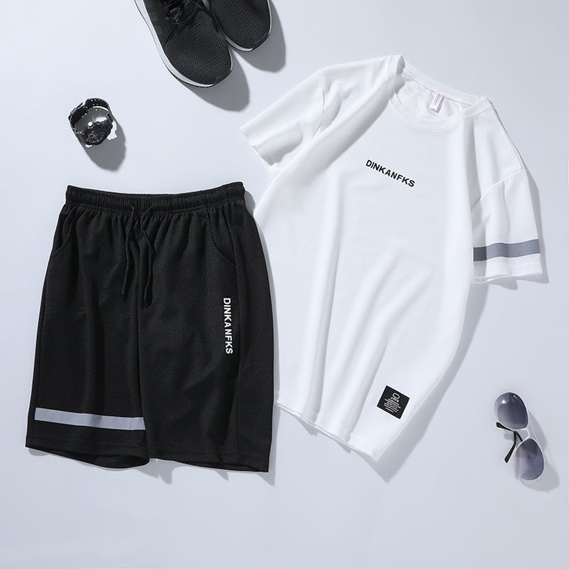 Men's Running Gym Short-Sleeve Sportswear Set Mimarta