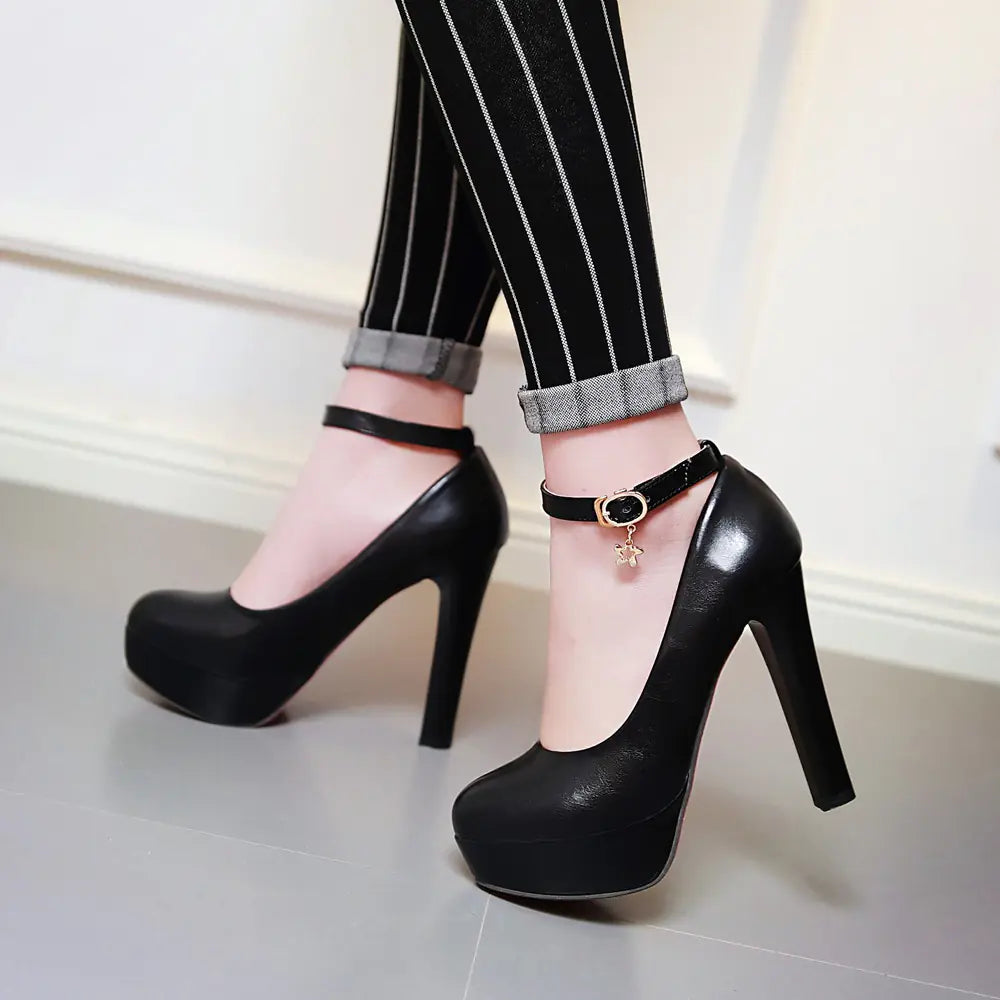 Elegant High Heeled Waterproof Club Shoes for Women Mimarta