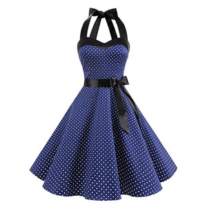 Vintage Polka Dot Strapless Maxi Dress for Women Mimarta