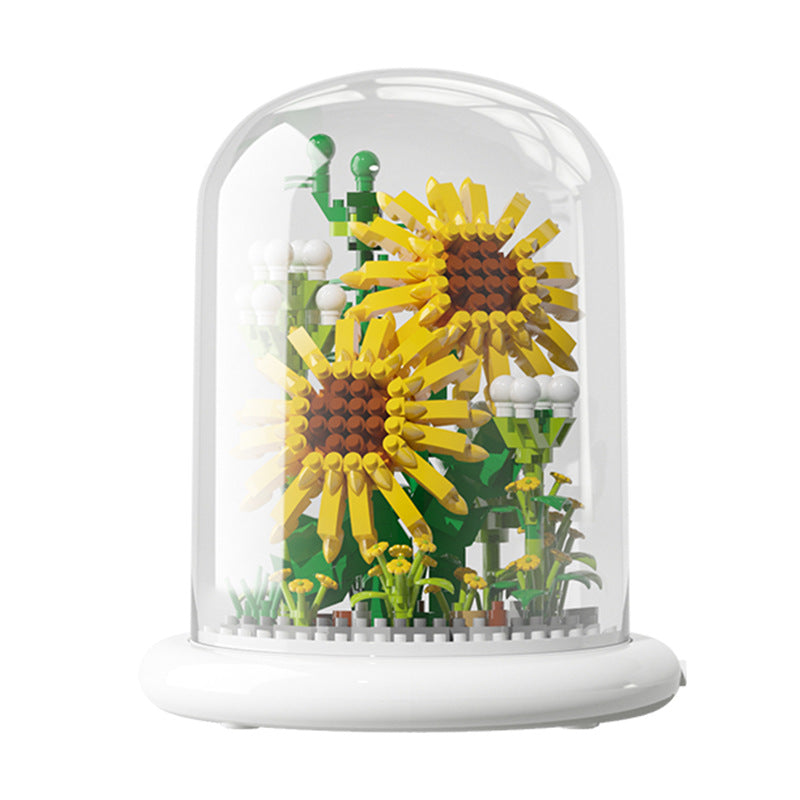 Eternal Flower Bouquet Sunflower Building Block Set Mimarta