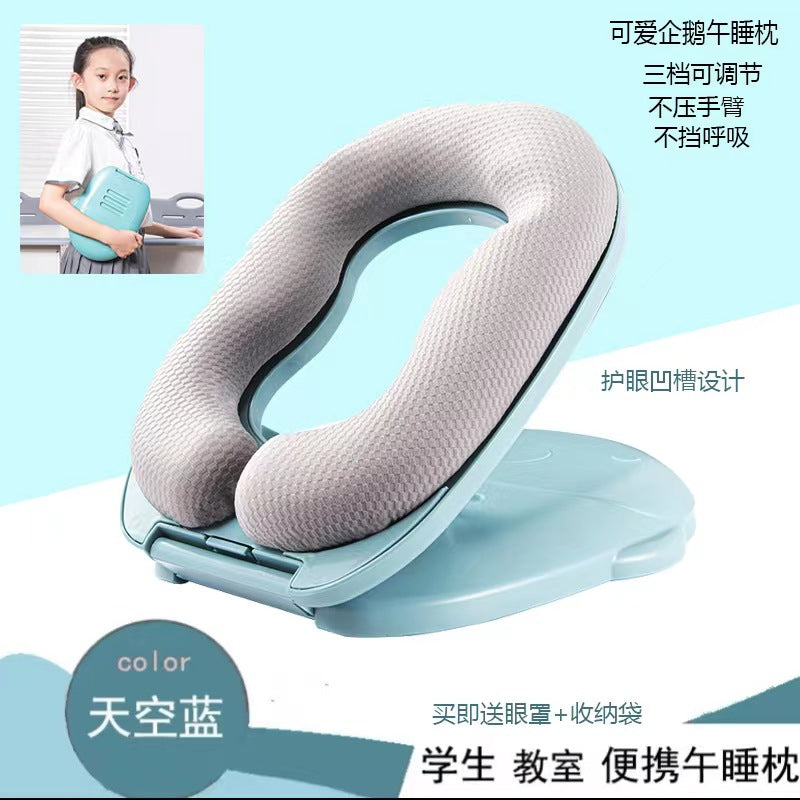 Golden Three-Stage Portable Napping Pillow for Kids Mimarta