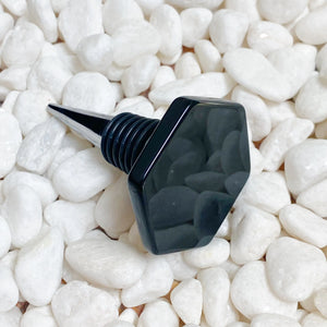 Soho Lounge Hexagon Stone Wine Stopper Rieworkes