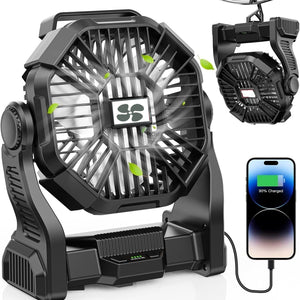 Portable Outdoor Rechargeable Camping Fan Mimarta