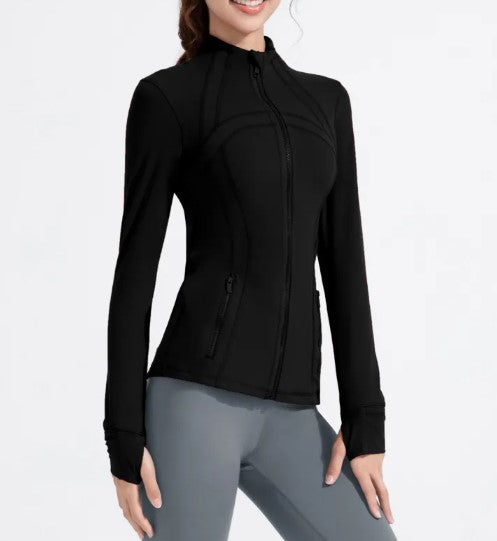 Workout Long Sleeve Zipper Jacket Mimarta