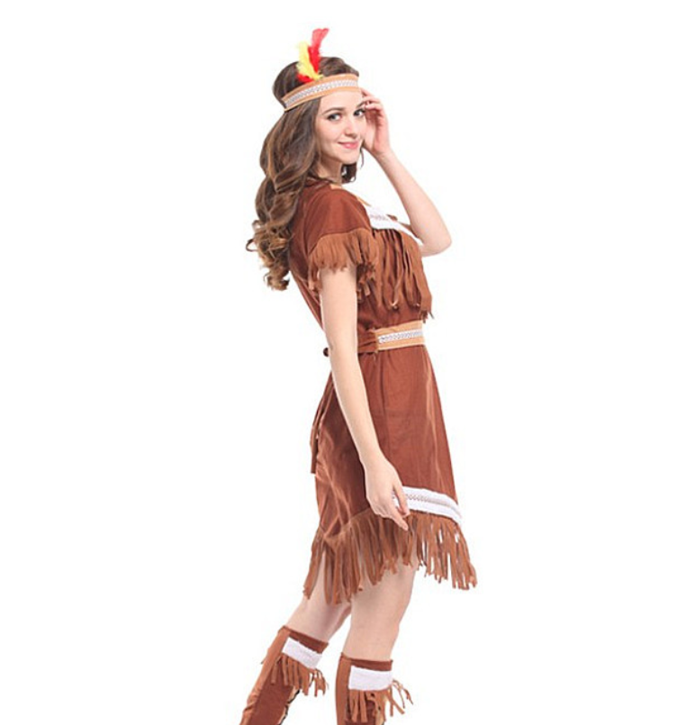 Halloween Adult Indian Princess Costume W-0211 Dress Mimarta
