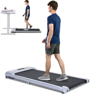 2 In 1 Under Desk Electric Treadmill 2.5HP, Remote Control, Display, Walking Jogging Running Machine Fitness Equipment For Home Gym Office Mimarta