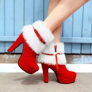 Boots Christmas High Heels Rieworkes