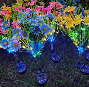 Solar Garden Lights LED Flower Stake Lamp Outdoor Yard Waterproof Patio Decor Mimarta