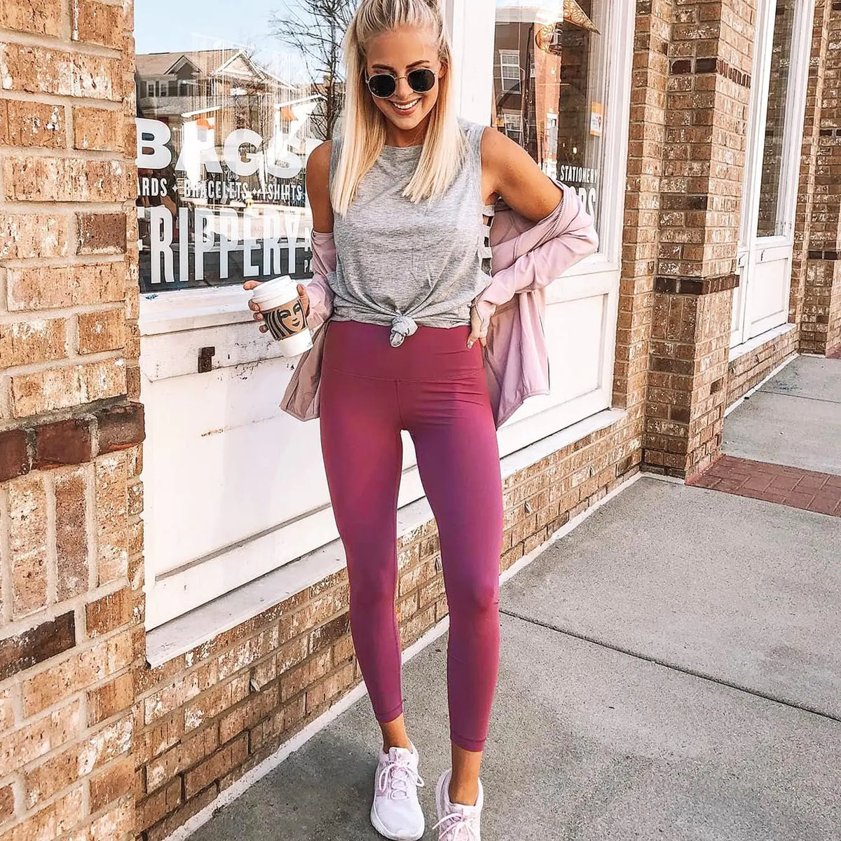NEW YOUNG 3 Pack Leggings with Pockets for Women,High Waisted Tummy Control Workout Yoga Pants Small-Medium 3 Pack-c-black/Navy/Rose Pink Rieworkes