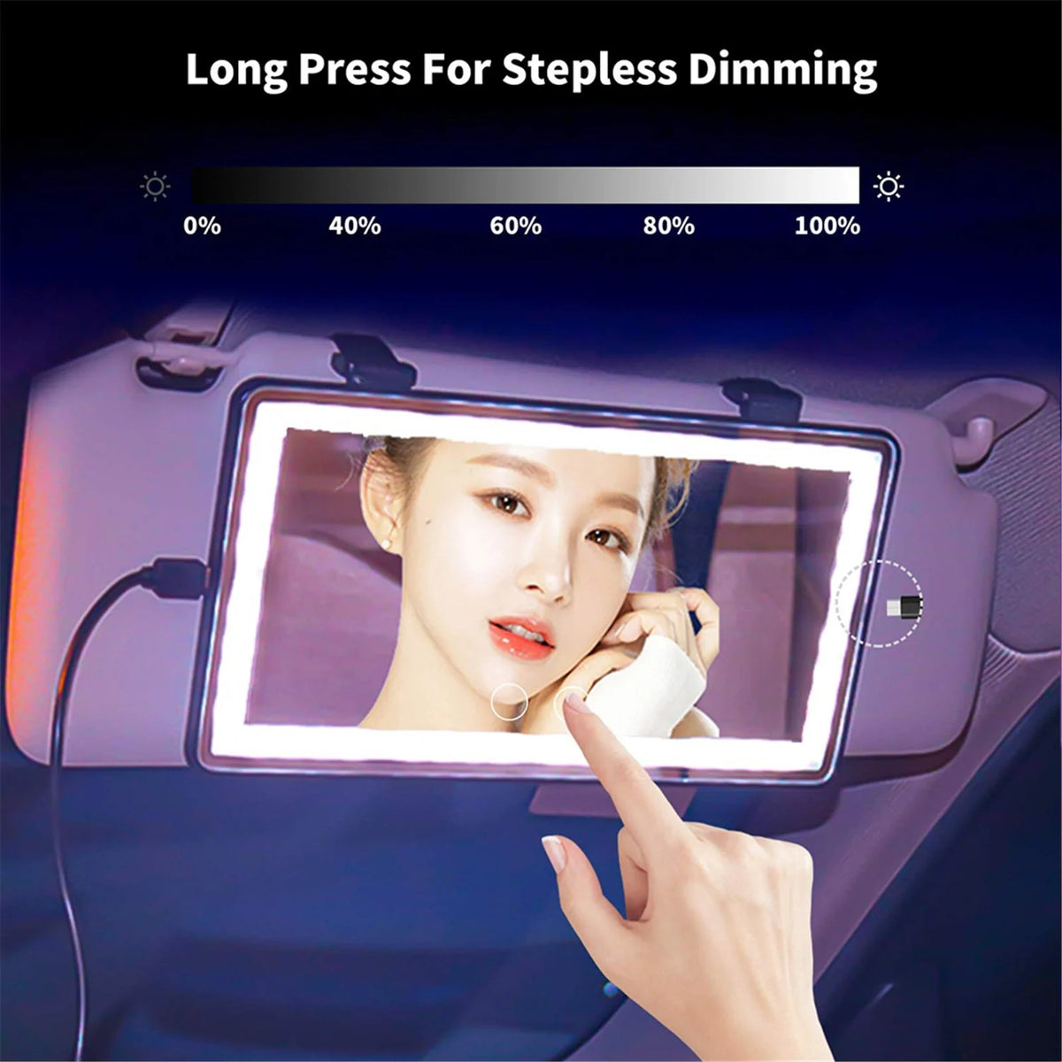 Car Sun Visor Makeup Mirror Rieworkes