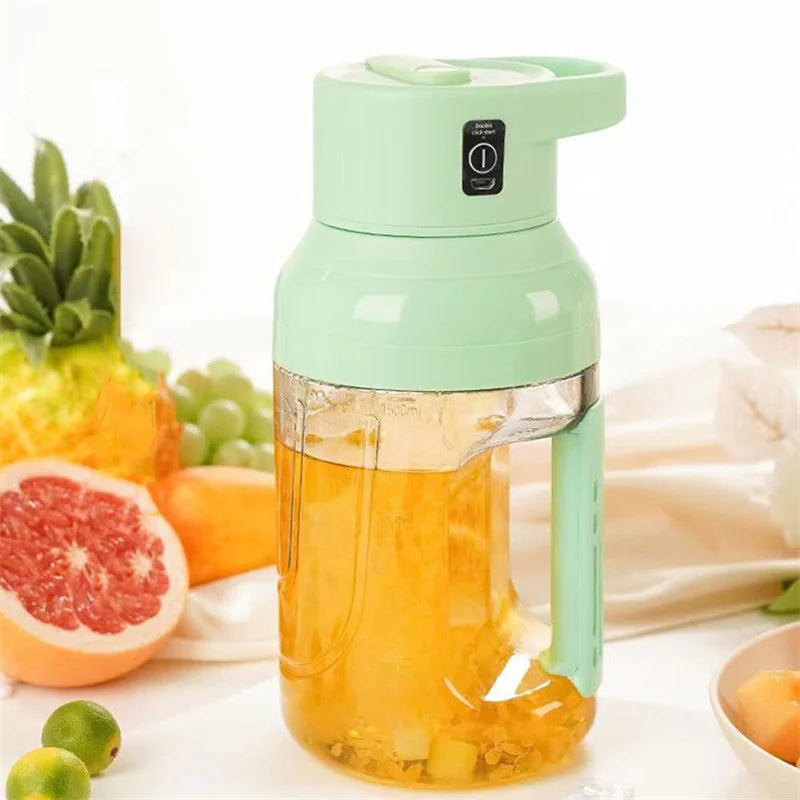 Electric Juicer Portable Large Capacity 1500ml Juice USB Rechargeable Rieworkes