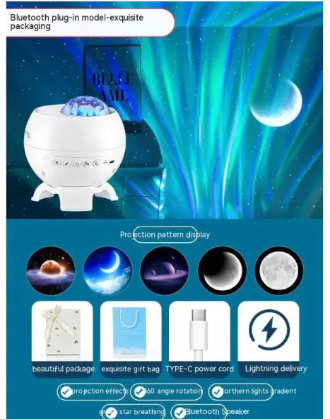 Northern Lights Starry Sky Projector Rieworkes