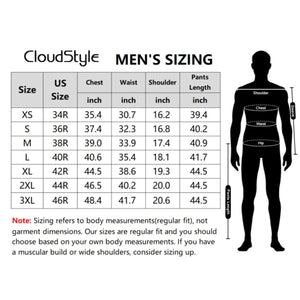 Cloudstyle Men's 2-Piece Suits Slim Fit 1 Button Dress Suit Jacket Blazer & Pants Set Large A/Wine Red Rieworkes