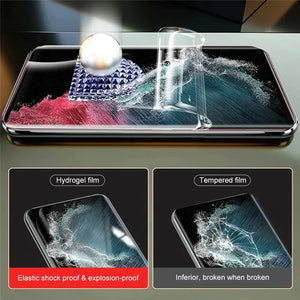 Tempered Glass Screen Protector Lens Hydrogel For Samsung S23 S22 Ultra Plus USA Rieworkes