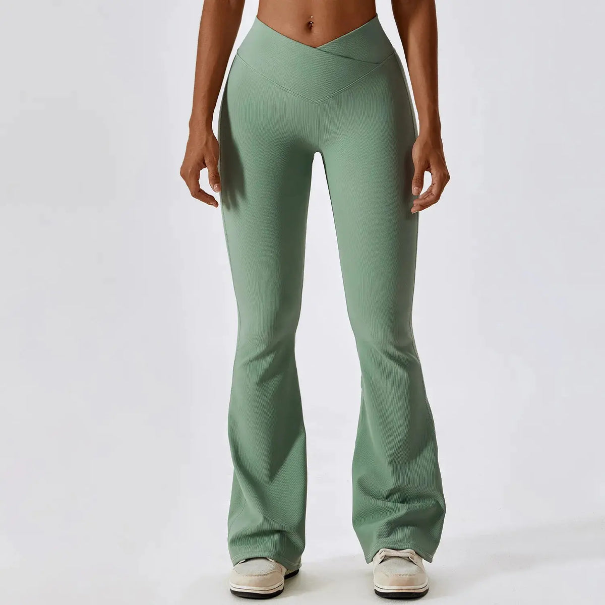Women Gym Workout Fitness Sports Flared Pants Rieworkes