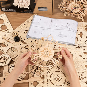 DIY Wooden Mechanical Owl Clock Model for Home Decor Mimarta