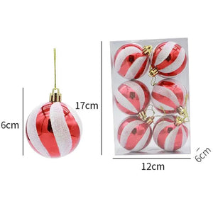 6cm Painted Christmas Ball Decorations Arrangement Props - Rieworkes