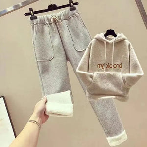 Autumn Winter Fashion Set for Women - Hoodie & Pants Mimarta