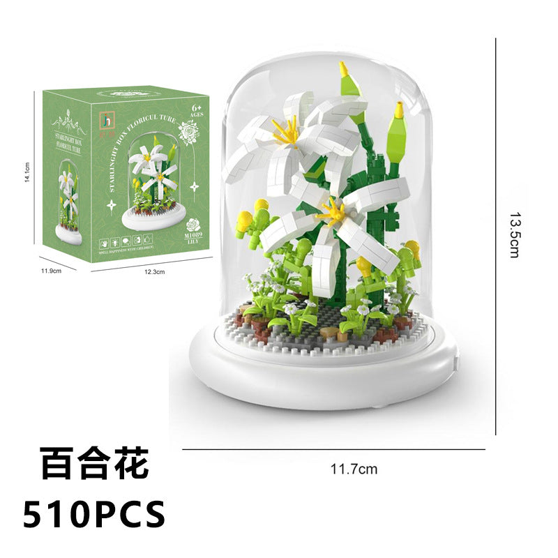 Eternal Flower Bouquet Sunflower Building Block Set Mimarta