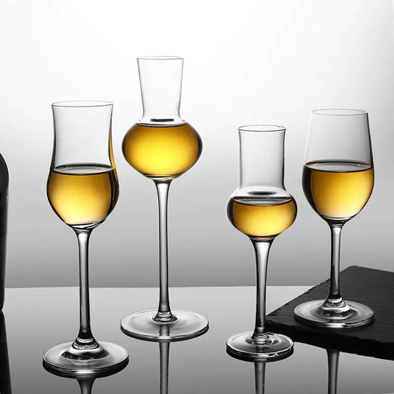 Crystal Glass Whiskey Tasting and Tulip Cocktail Glasses Mimarta