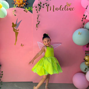 Halloween Green Elf Dress for Kids - Tinker Bell Theme Mimarta