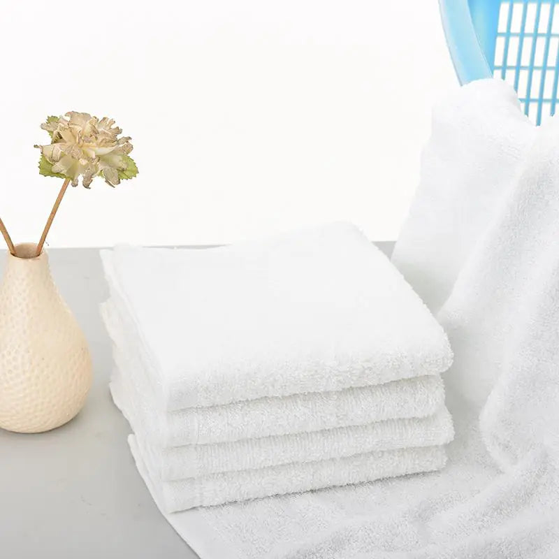 White Cotton Bath Towels Rieworkes