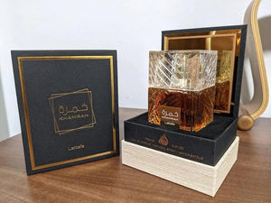 Lattafa Perfumes Khamrah for Unisex Eau de Parfum Spray, 3.4 Ounce Aromatic Spicy 3.4 Fl Oz (Pack of 1) Rieworkes