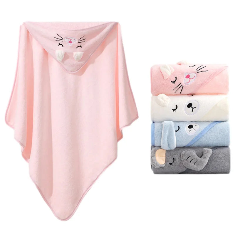 Cartoon Animal Baby Bath Towels Rieworkes