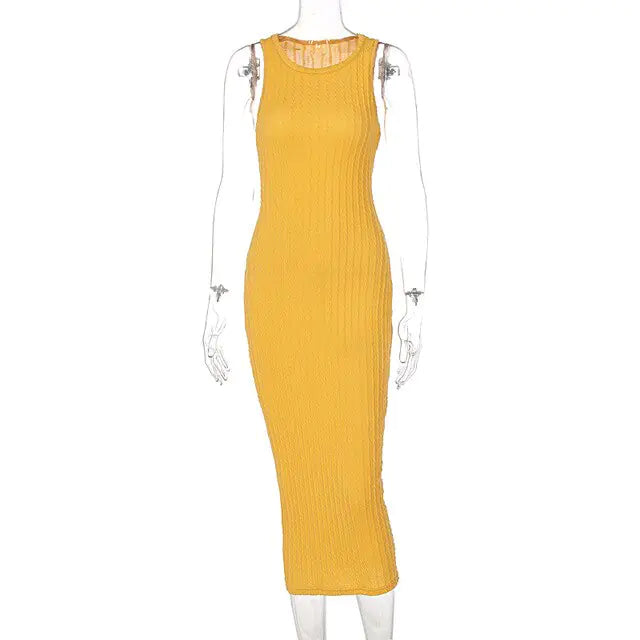 Summer Dresses Knitted Tank Long Sweater Rieworkes