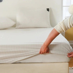 Cotton Bed Fitted Sheet With Elastic Bands Rieworkes