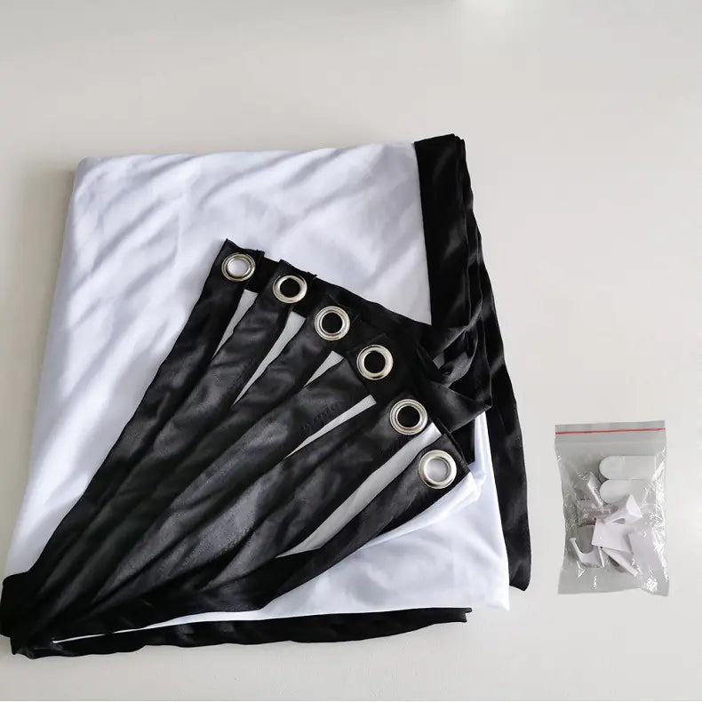 Portable Projector Curtain For Home Cinema &amp; Office Rieworkes