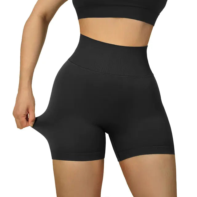 Sports Shorts Women High Waist Workout Seamless Fitness Yoga Shorts Rieworkes