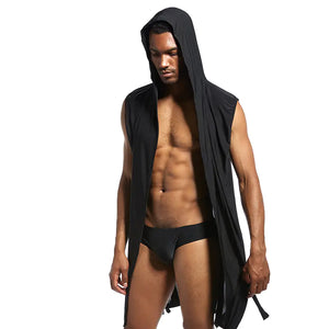 Men's Soft Silk Bathrobe Night-robe Underwear Mimarta