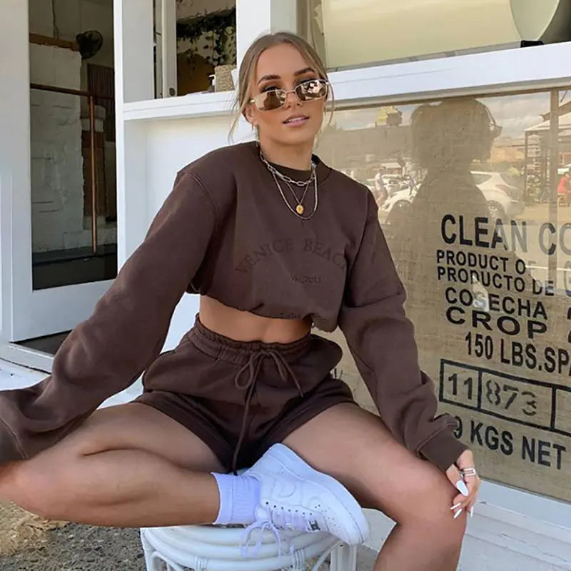 2023 Autumn Winter Women's Casual Hoodie Set Mimarta