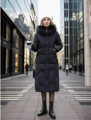 Women's Slim Fit Long Padded Jacket Rieworkes